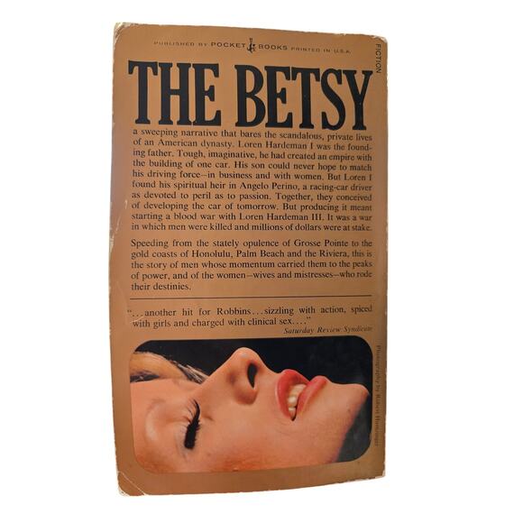 Harold Robbins THE BETSY Vintage Auto Industry Power & Sex Scandal Pocket Books - Picture 7 of 7